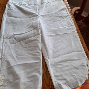 Lane Bryant White Wide Leg Capri 20